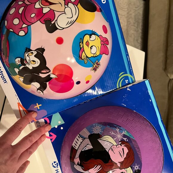 Disney Elsa and Minnie Mouse Hedstrom Bouncing Balls Set Age 3+ (hg/x) - Picture 5 of 14